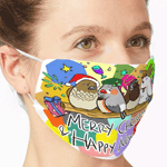 Merry Christmas Finches Mask