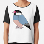 Java sparrow cartoon drawing Chiffon Top