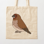 Spice finch cartoon drawing Tote Bag