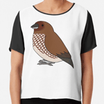 Click here to buy this Spice finch cartoon drawing Chiffon Top! Spice finch cartoon drawing Chiffon Top