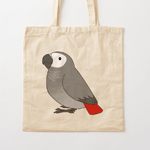 Click here to buy this Cute fluffy congo african grey parrot cartoon drawing Tote Bag! Cute fluffy congo african grey parrot cartoon drawing Tote Bag