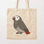 Click here to buy this Cute fluffy timneh african grey parrot cartoon drawing Tote Bag! Cute fluffy timneh african grey parrot cartoon drawing Tote Bag