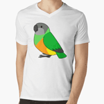 Cute fluffy senegal parrot cartoon drawing T-Shirt