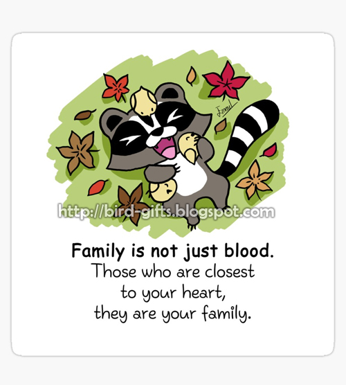 Family is not just blood Sticker