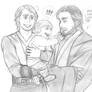 Anakin and son - StarWarsAU sketch