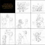 SW - Darth Vader X Queen of Naboo sketches 3