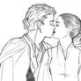 Anakin and Padme Kiss - sketch