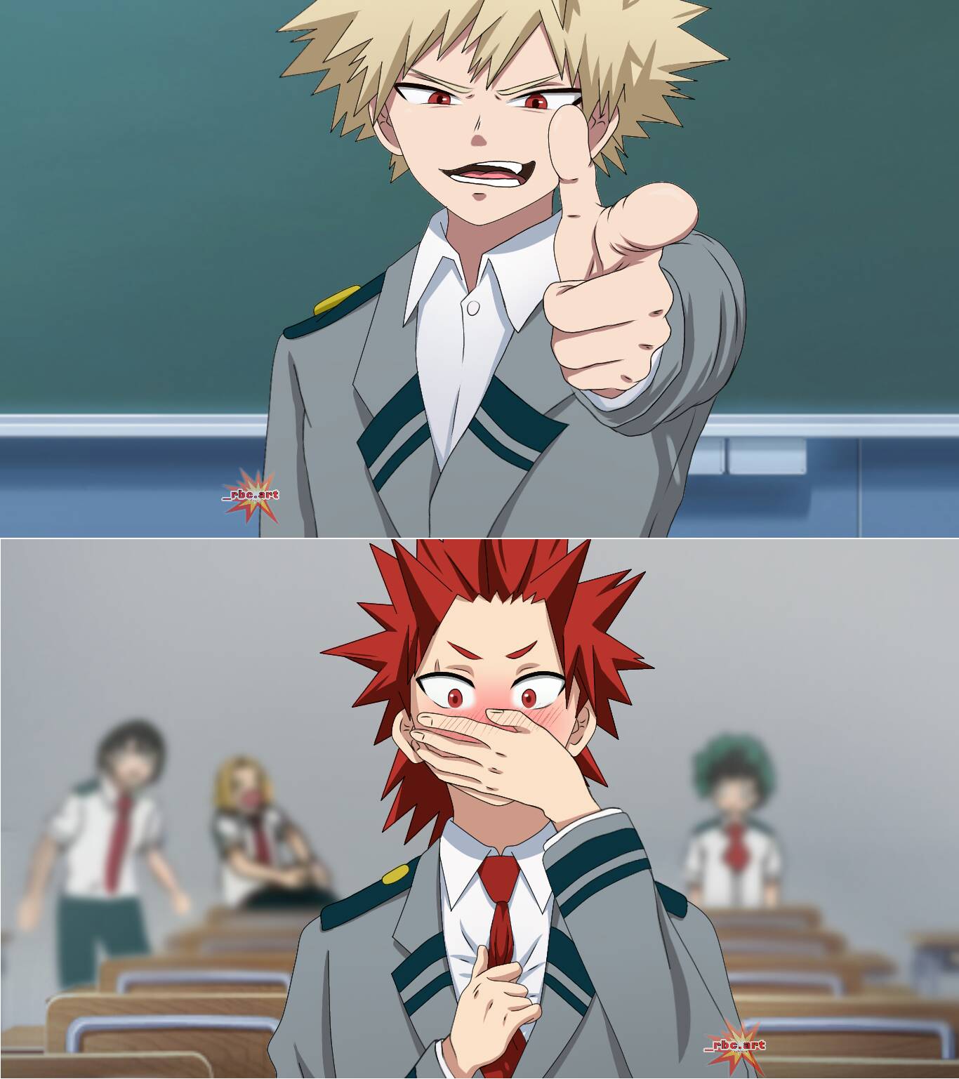 Bakugou x Kirishima by Kaisyarh24 on DeviantArt