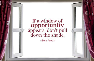 Quote - Window of Opportunity