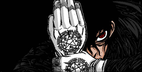 manga colour of alucard