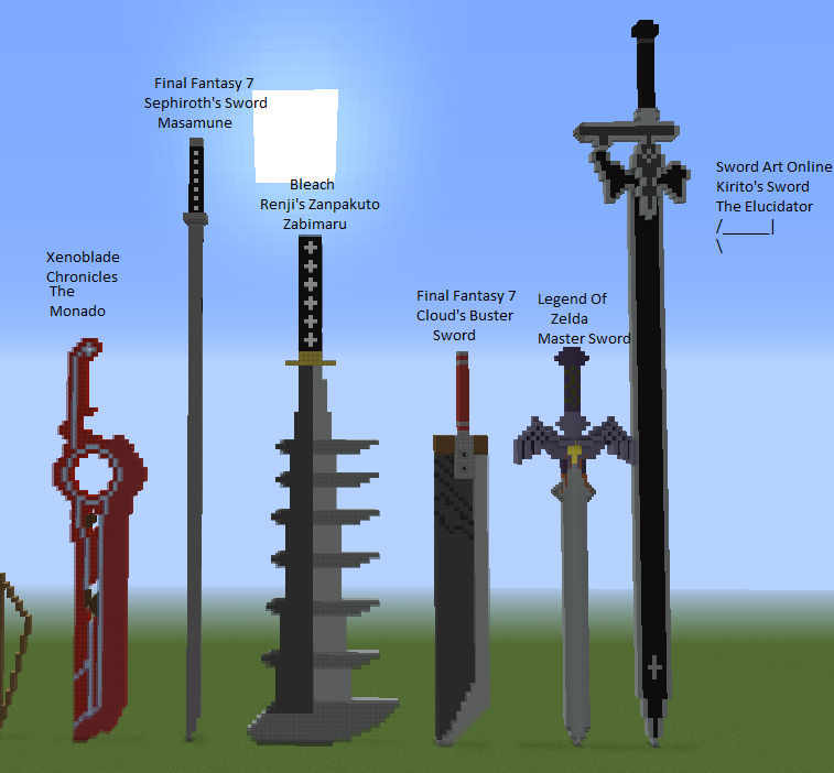 Minecraft Sword Builds By Boredomcircle On Deviantart