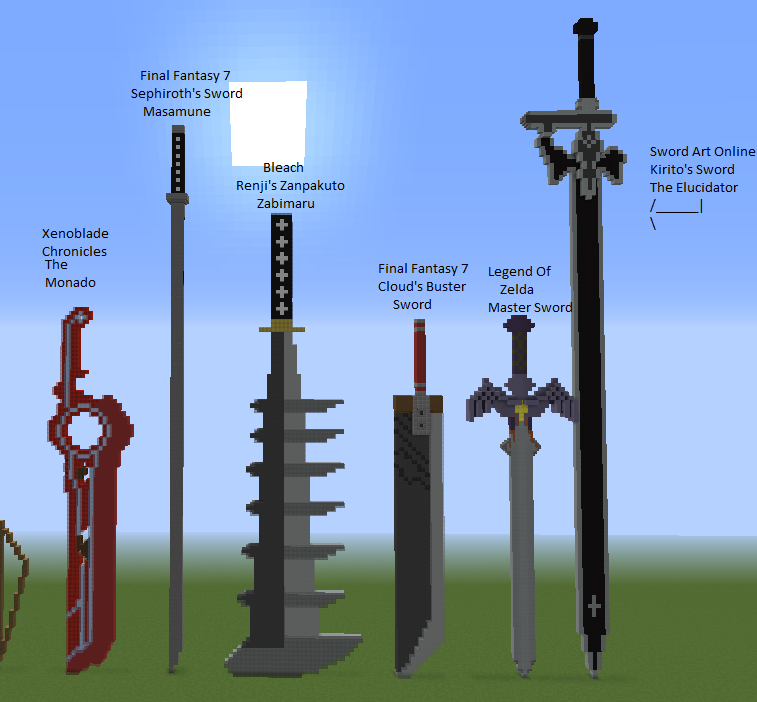 √完了しました！ Cool Minecraft Sword Build 284909-Best Minecraft Sword Build