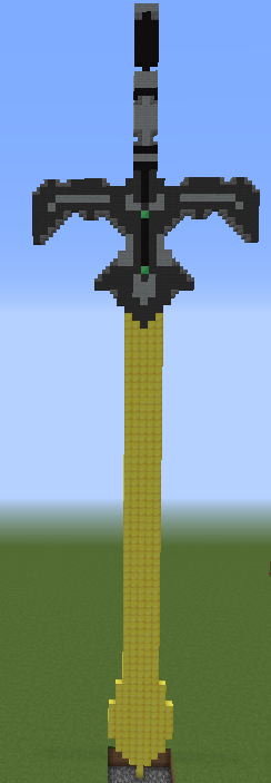 Ragnell Fire Emblem Sword Minecraft Build By Boredomcircle On Deviantart