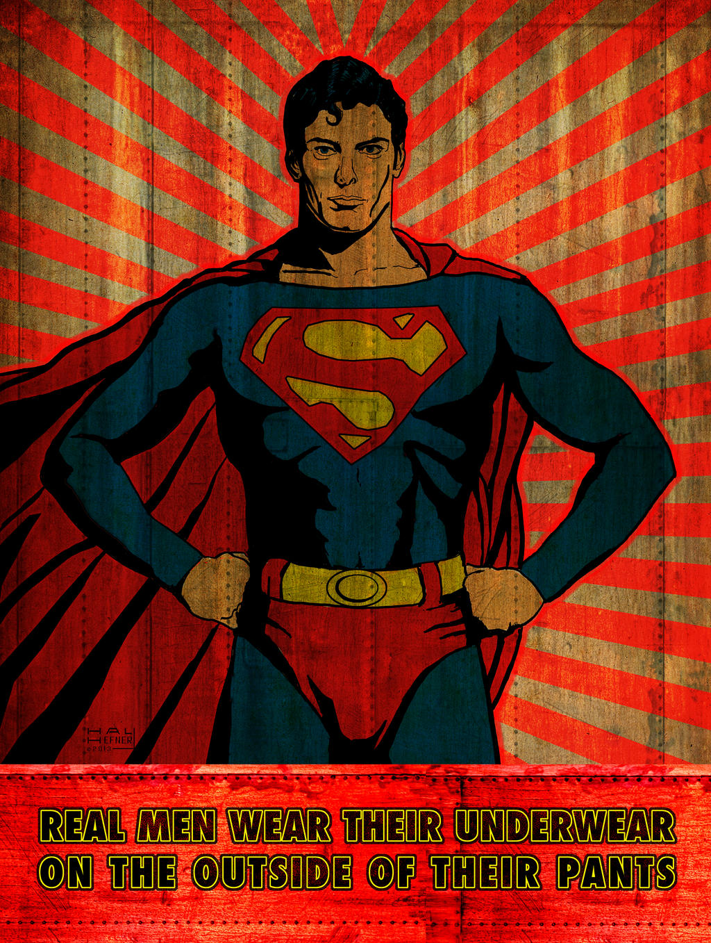Superman man Of Steel-real men wear underwear