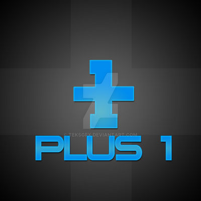 Plus 1 Logo by teKSGFX on DeviantArt