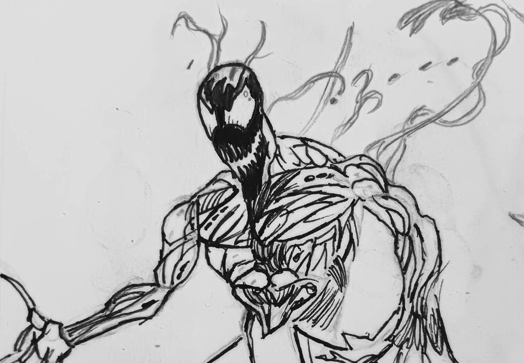 Carnage sketch by WrathAqua on DeviantArt