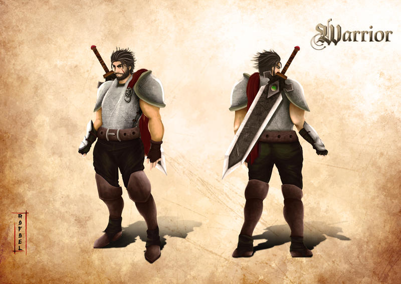 Warrior Class Color RPG Class - Warrior by Rafaelrvc on DeviantArt