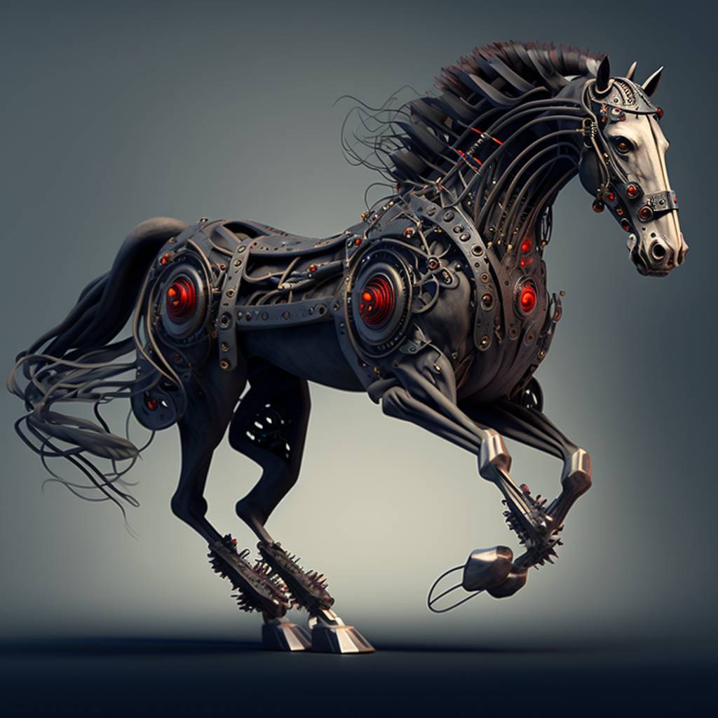Mech horse by AIJourney on DeviantArt