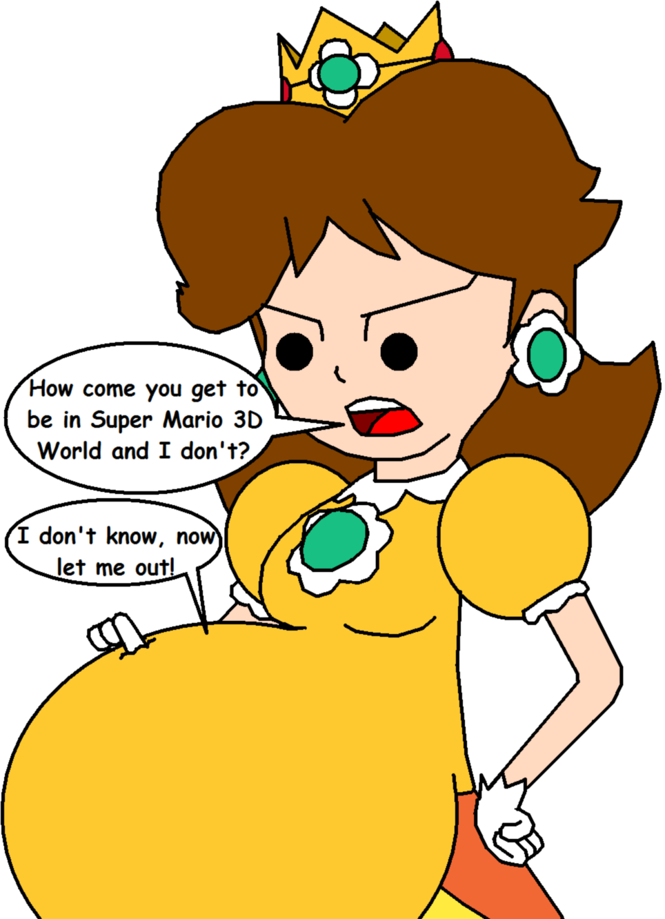 Daisy ate Rosalina.