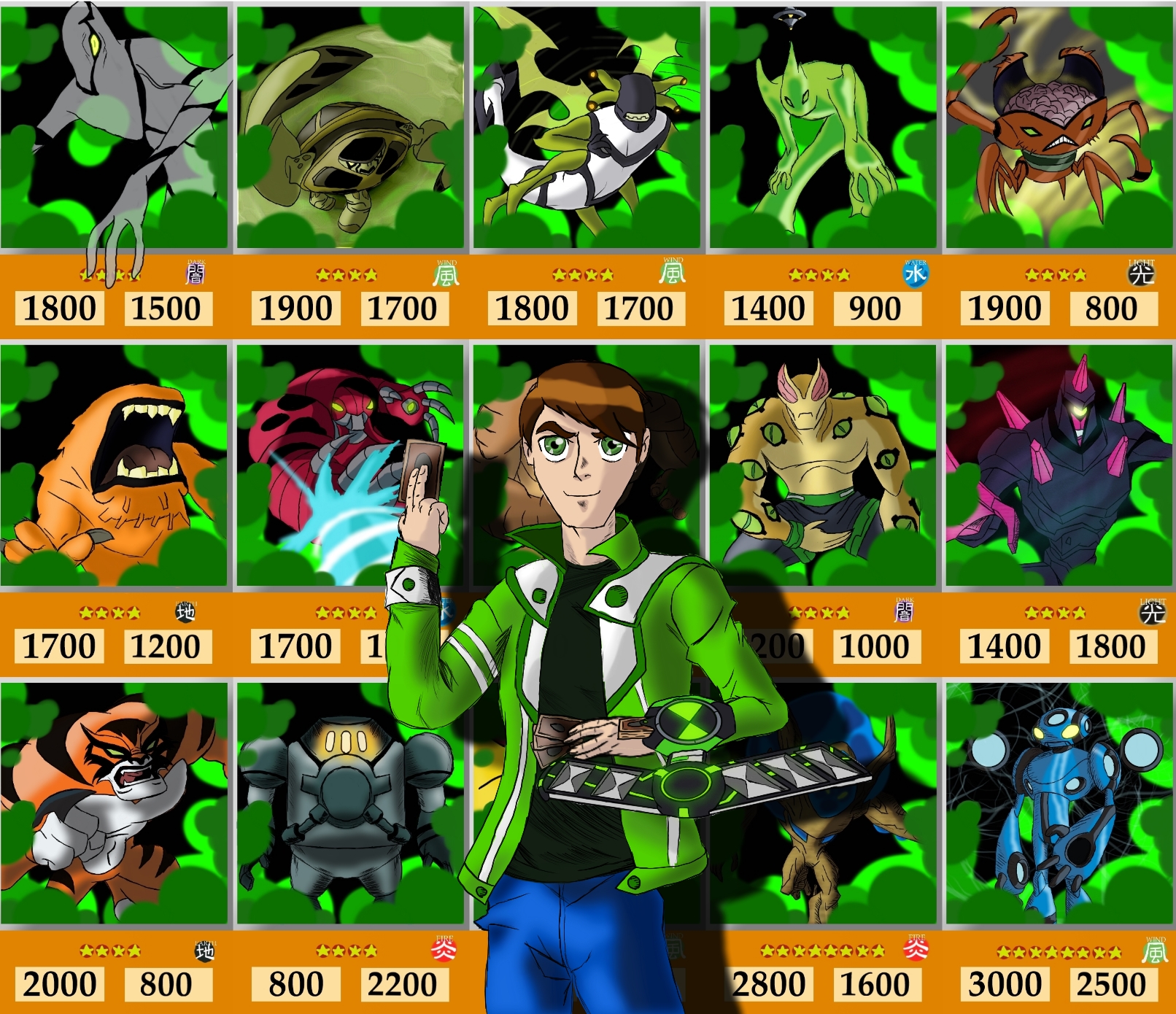 ben 10 yugioh cards I made some Yu gi oh cards based on Ben 10, I plan to make an entire deck : r/Ben10