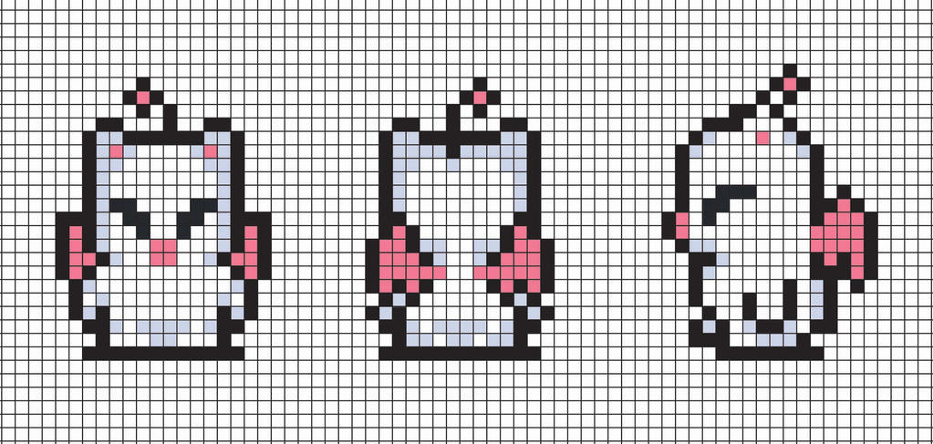 Moogle Repeating Pattern Moogle Cross Stitch pattern by littleUki13 on DeviantArt