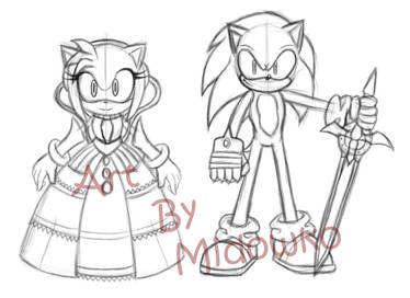 Sketch Sonic and Lady