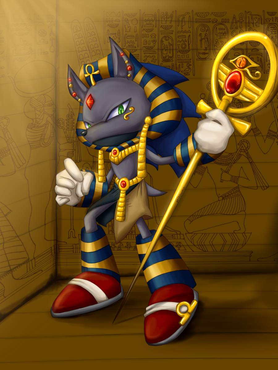 anubis the blue hedgehog