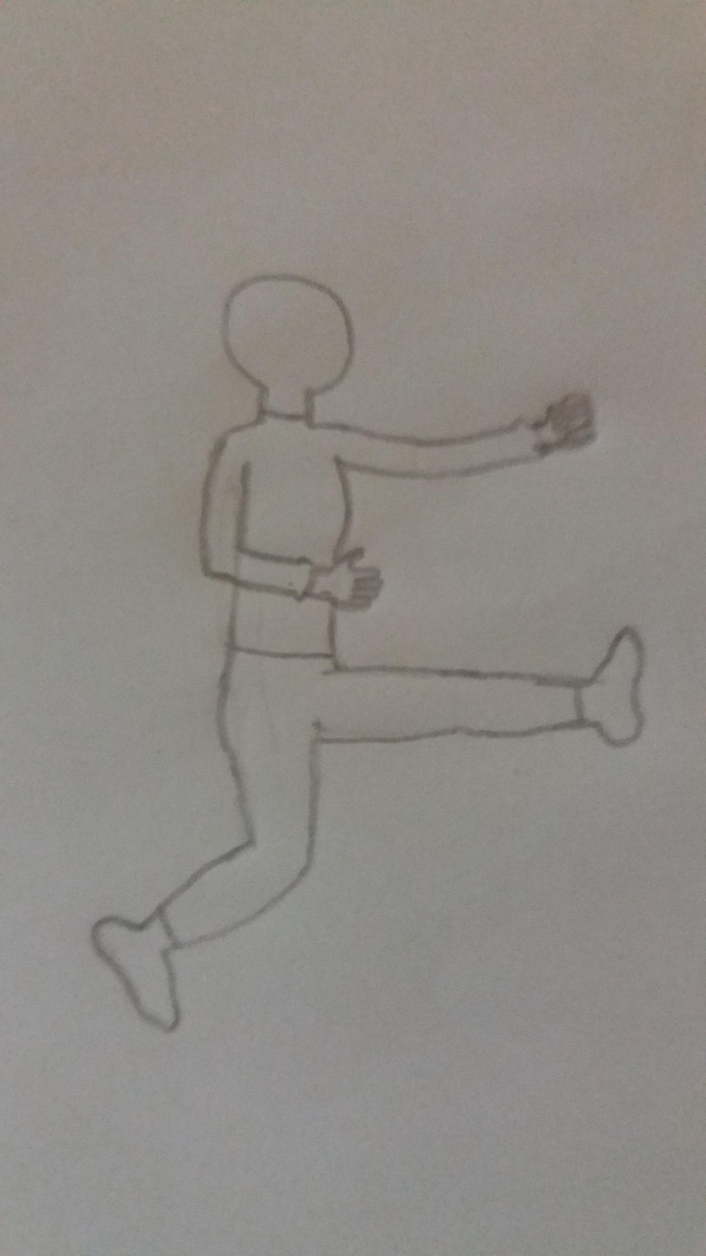 Kicking poses with female body (anatomy practice)