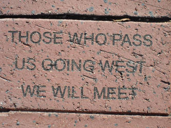 'Those who pass us...'