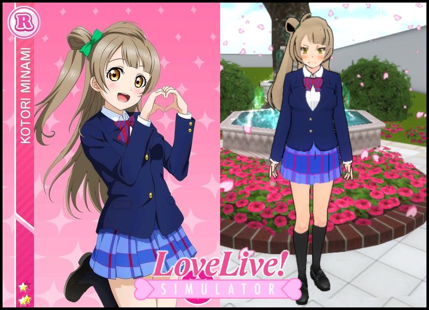 Yandere Simulator - Love Live!! Kotori Skin 1 by Fade-To-Red on DeviantArt