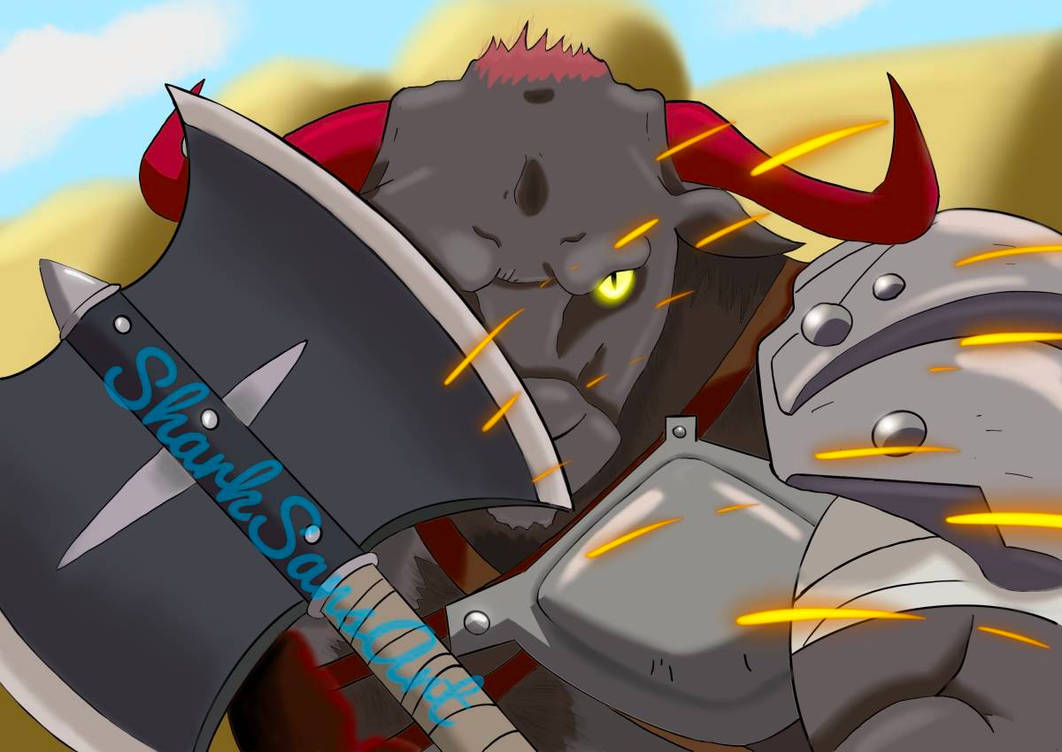 Minotaur Fanart by SharkSansArt on DeviantArt