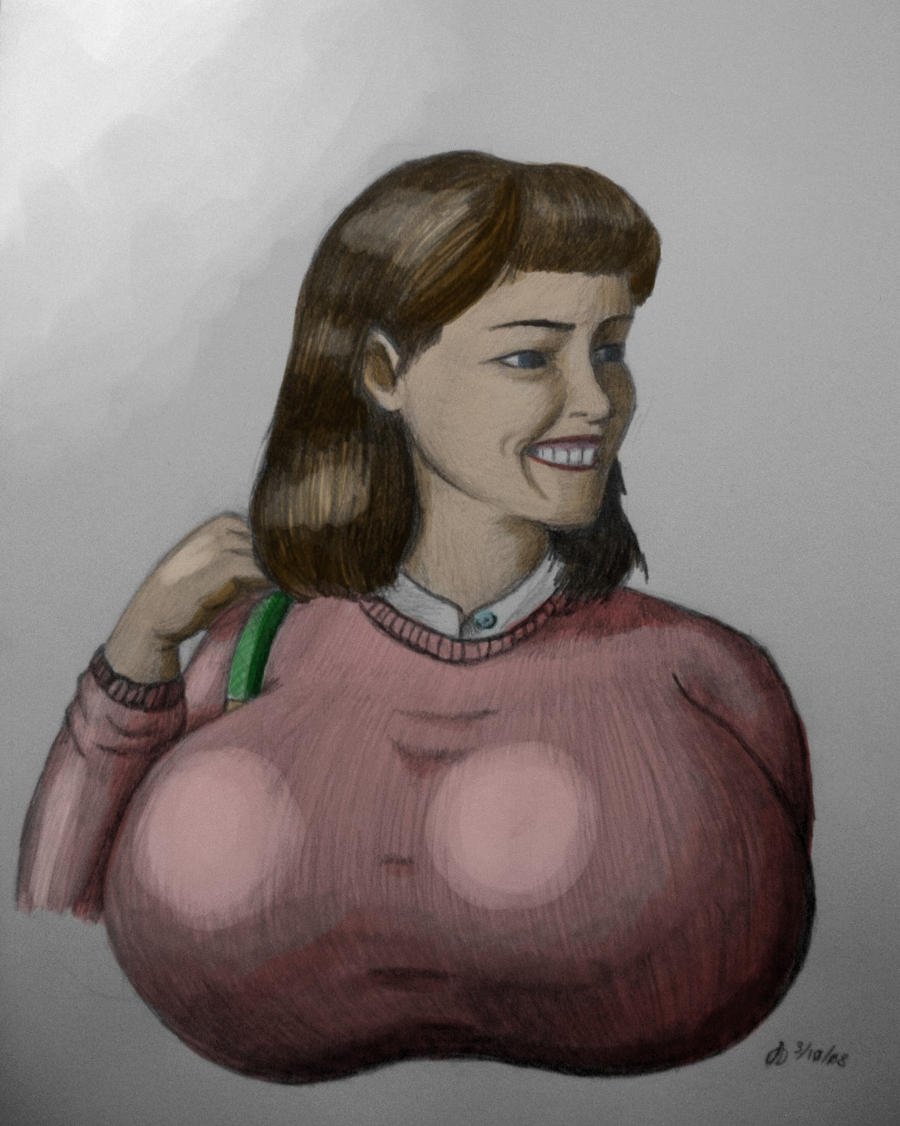 Over Stuffed Pink Sweater