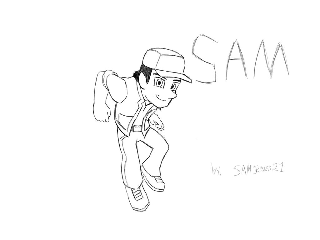 Sam in Sketch by J-ManTheAngel on DeviantArt