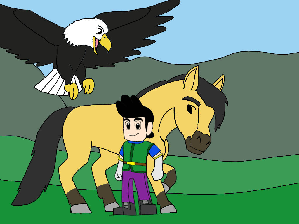 Spirit Sam Sam Adventure with Spirit And his Friends Eagle by JManTheAngel2 on ...