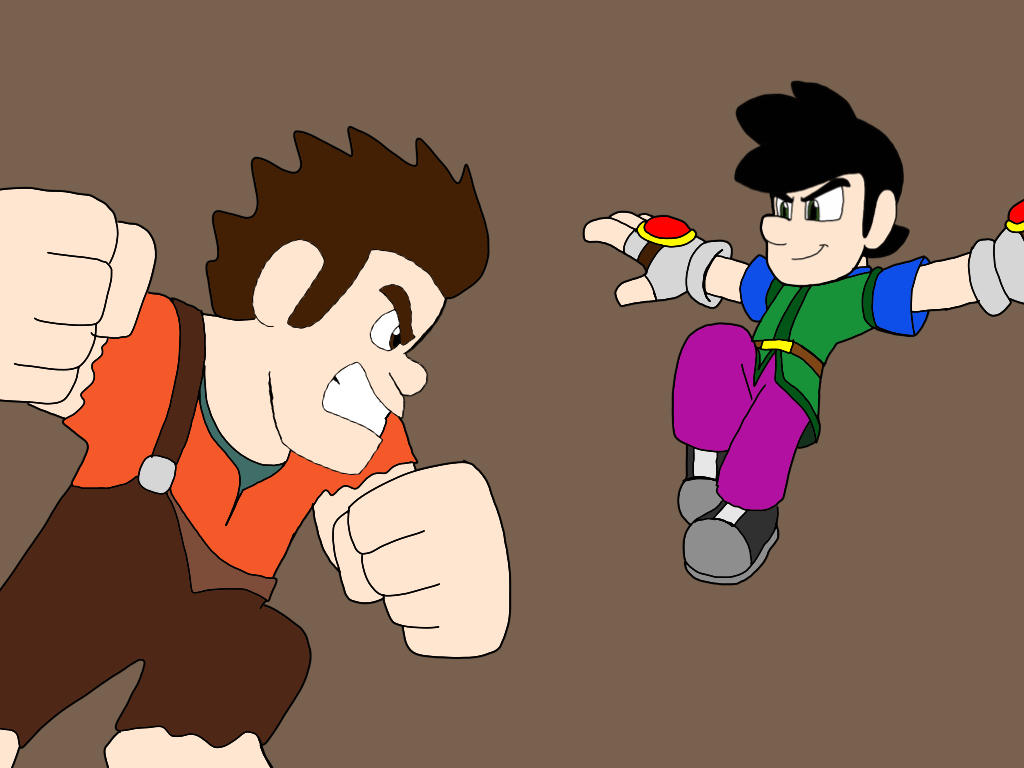 Sam Vs Wreck-It Ralph by JManTheAngel2 on DeviantArt