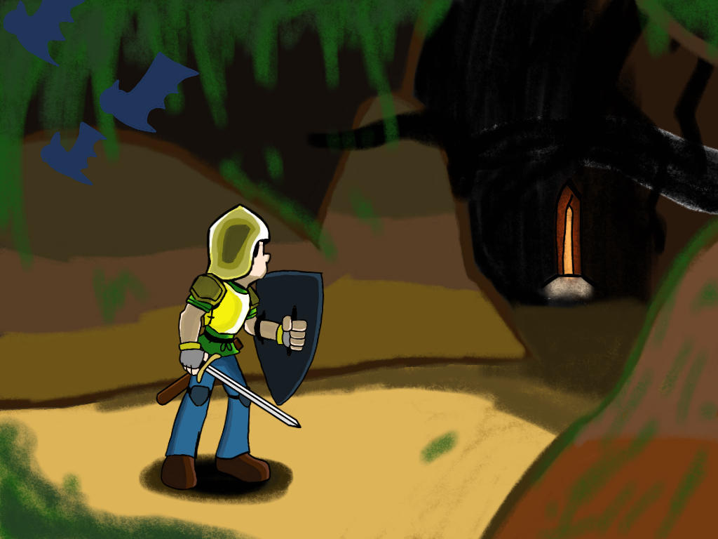 Knight By Samdoesart Knight Sam enter the cavern by JManTheAngel2 on DeviantArt