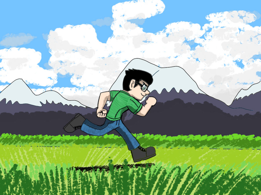 Sam running to his Journey by JManTheAngel2 on DeviantArt