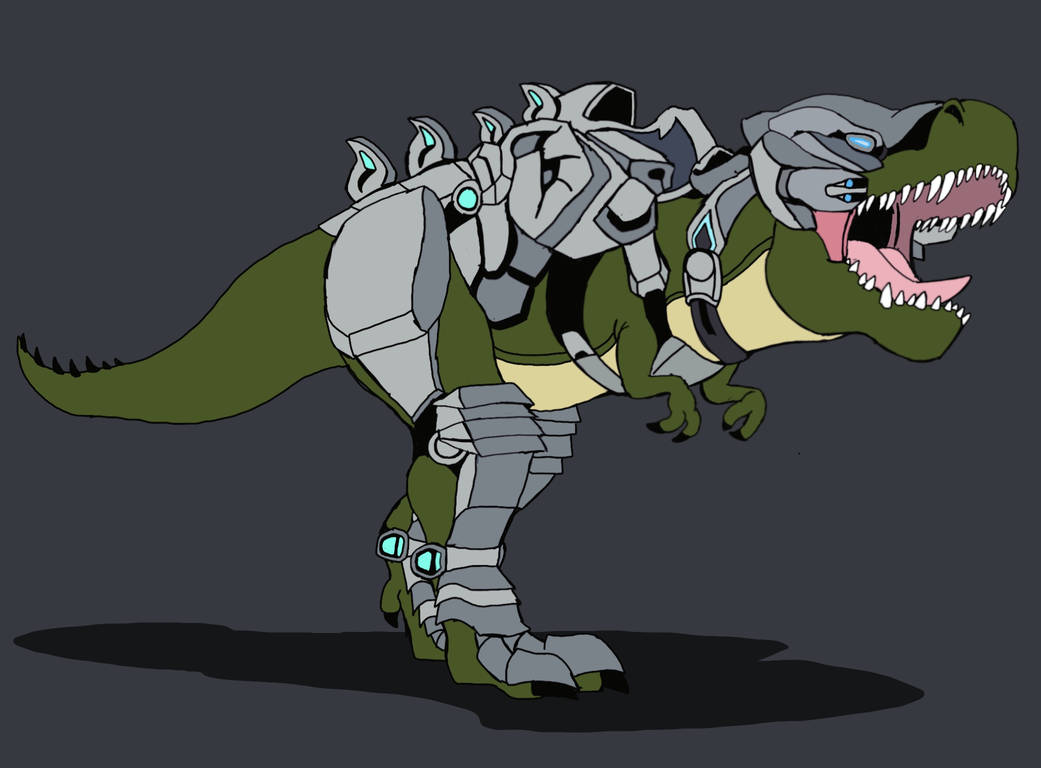 ARK: Extinction - T-Rex Wearing a Tek Saddle by JManTheAngel2 on DeviantArt