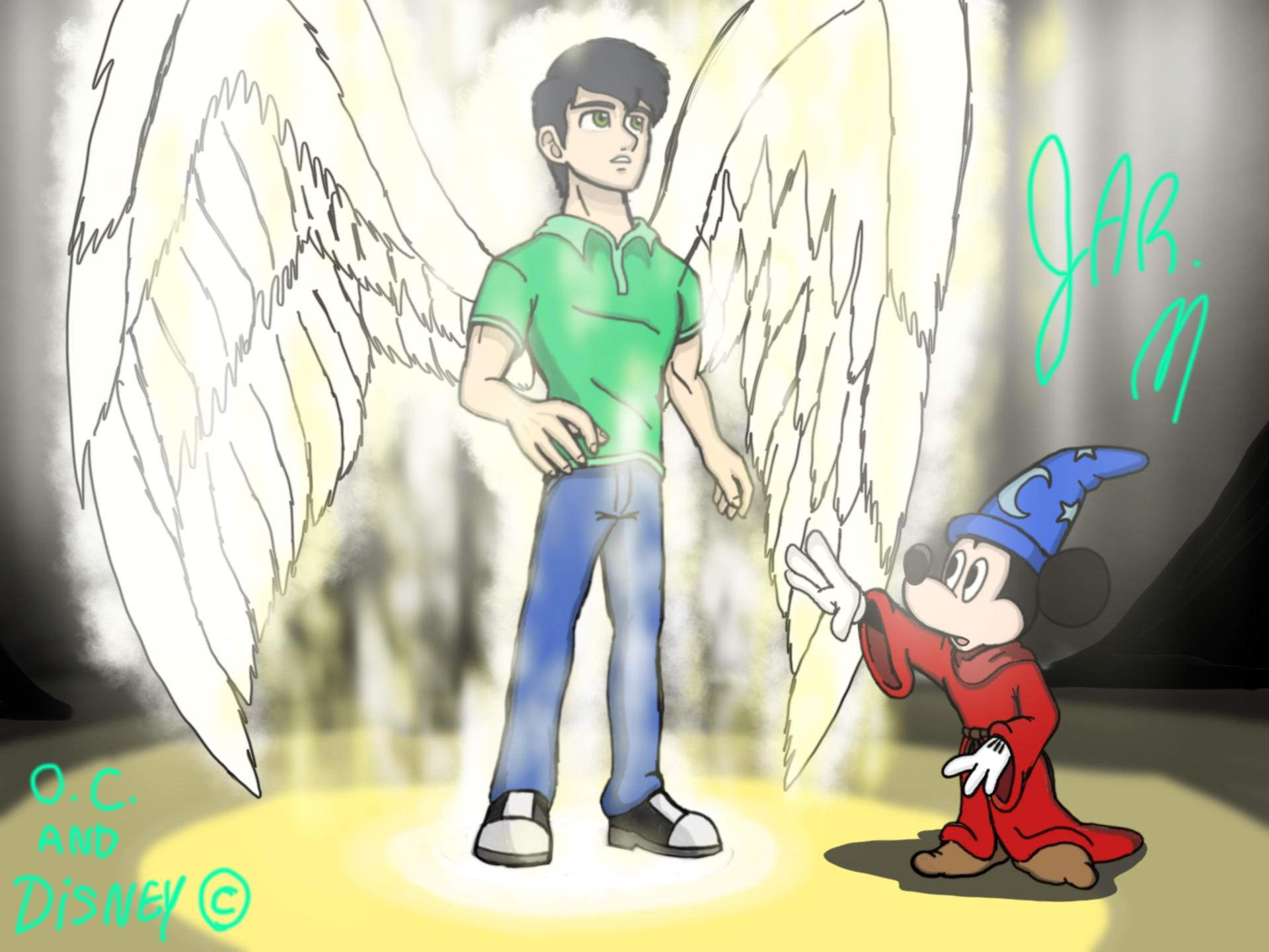 Sorcerer Mickey Saw JMan Become a Angel by JManTheAngel2 on DeviantArt