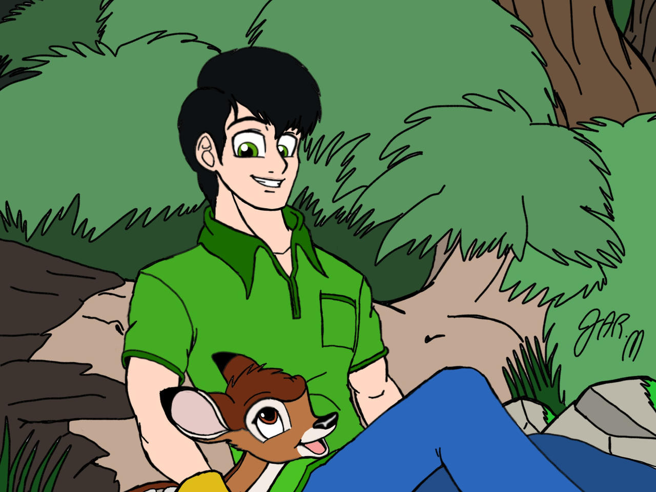 JMan meets Bambi the first Time by JManTheAngel2 on DeviantArt