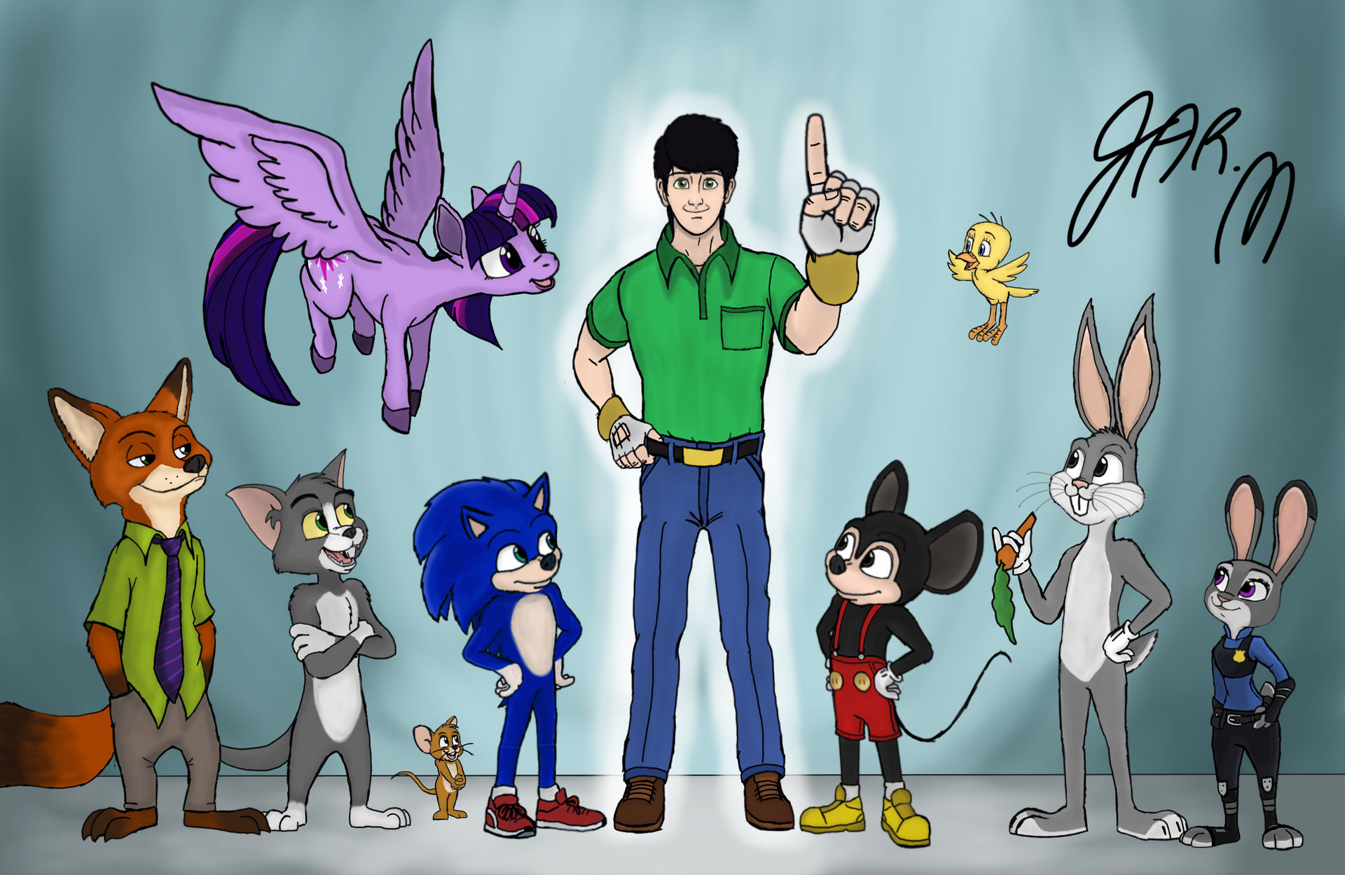 JMan and the Crossover Characters by JManTheAngel2 on DeviantArt