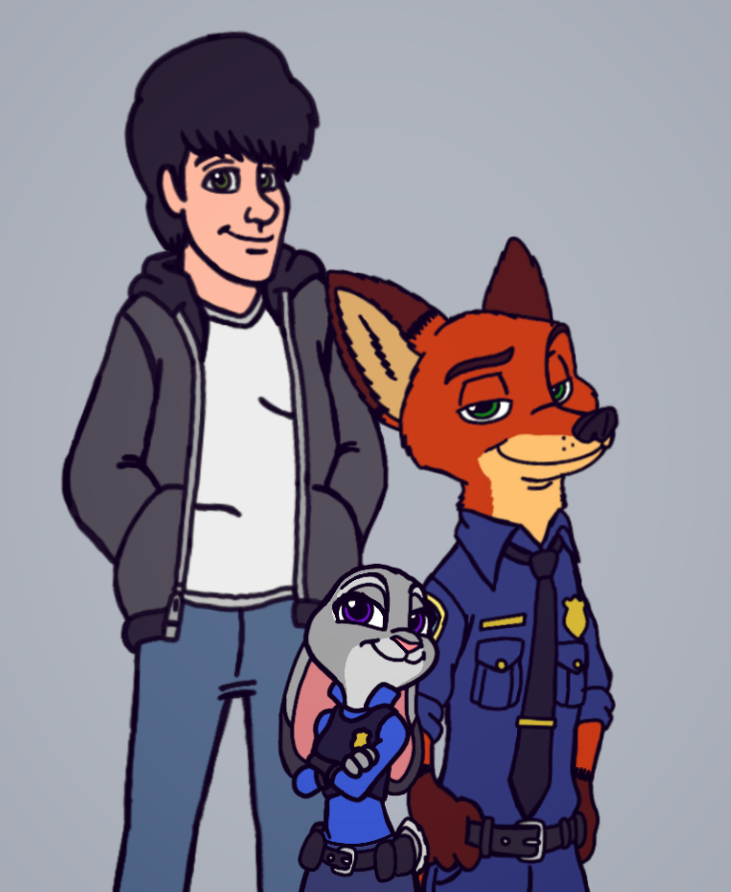 Officer Hopps and Officer Wilde and JMan by JManTheAngel2 on DeviantArt