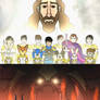 Jesus and Freedom Forces Vs Horn Rex and Villains