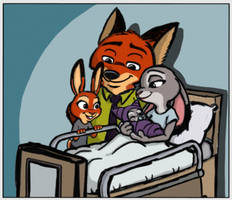 Judy and Nick have a newborn Child in Zootopia.
