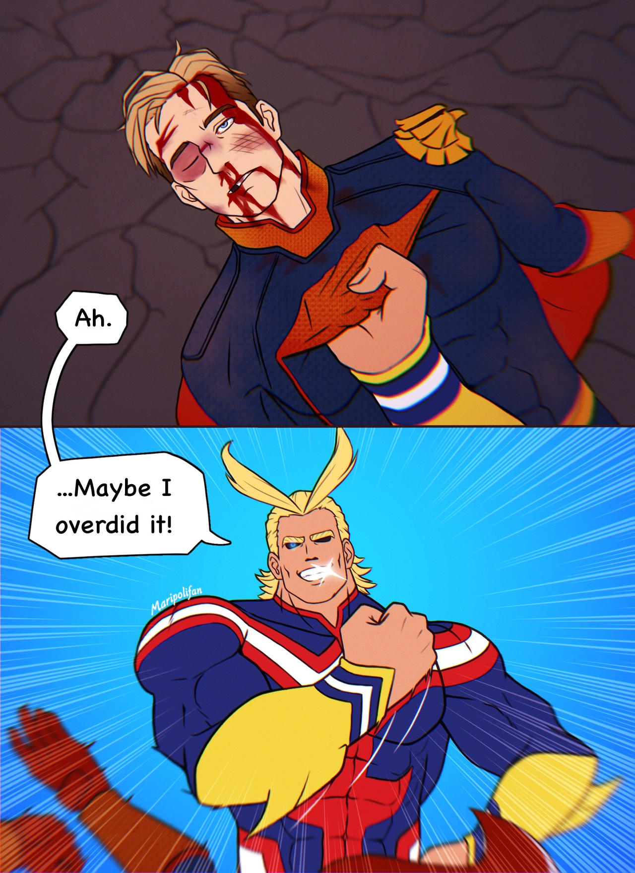 Homelander V All Might By Maripolifan On DeviantArt homelander-v-all-might-by-maripolifan-on-deviantart