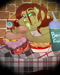 Monstersona Day 28 _ Hungry Hungry Zombie by JavaJoJo