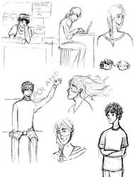 Modern Les Mis sketchdump 2