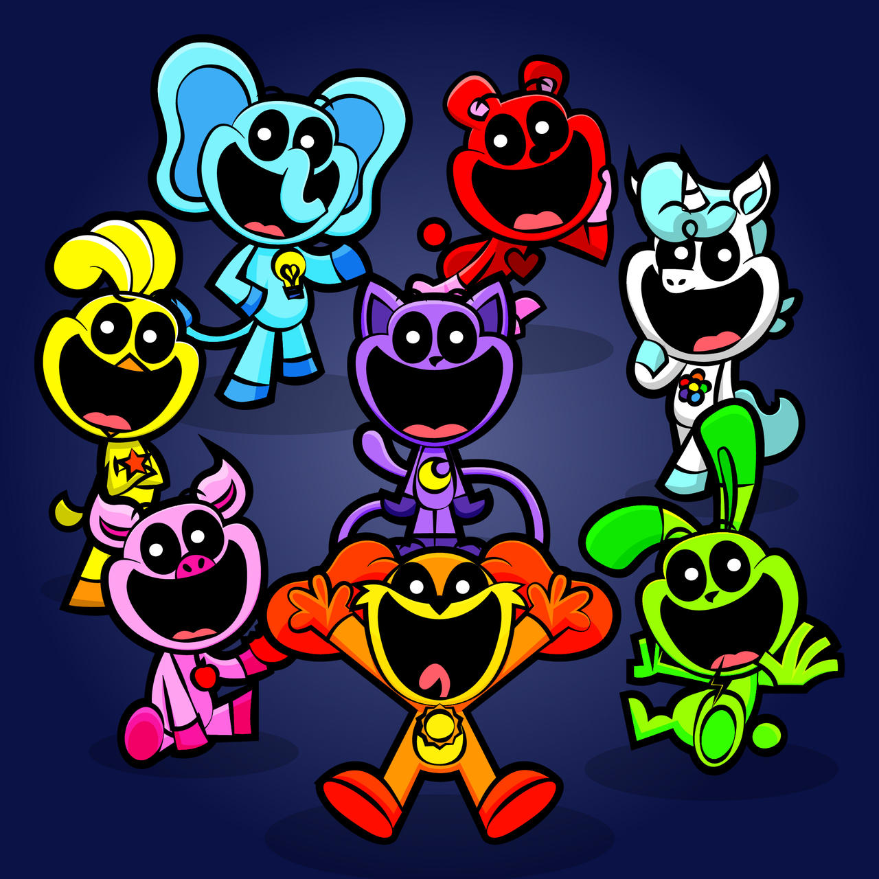 Smiling Critters Renders Smiling Critters by Kyungha53 on DeviantArt