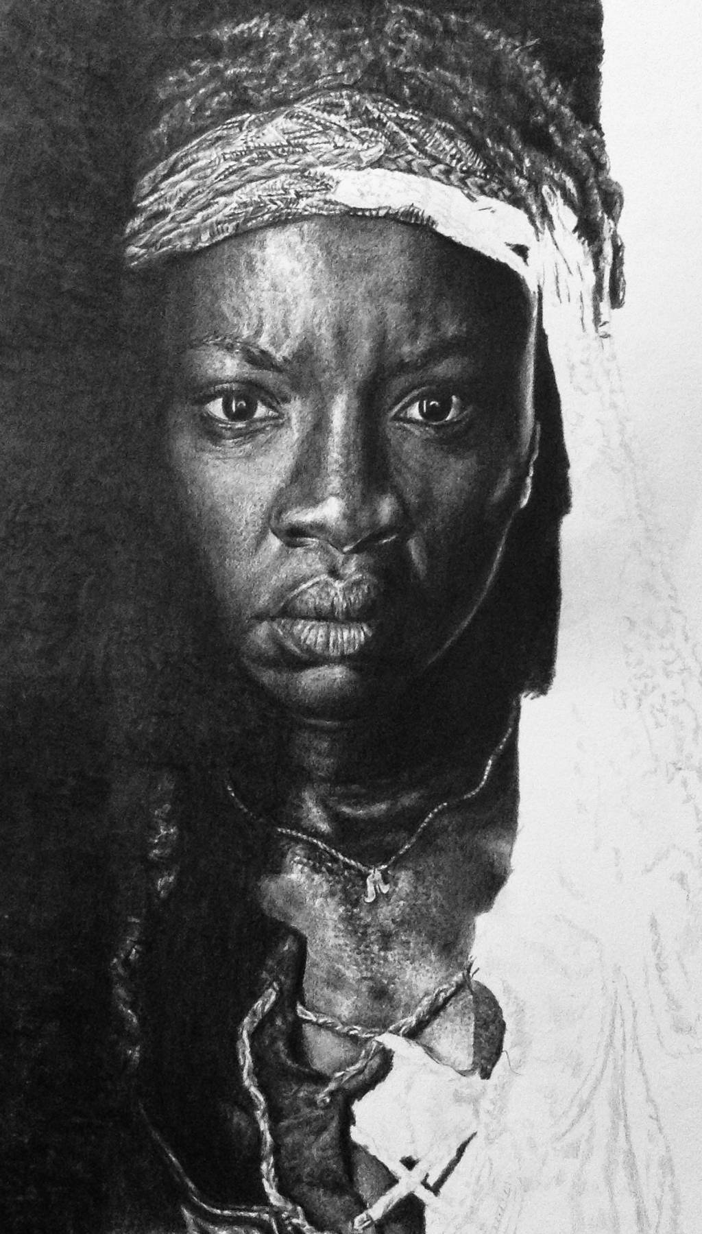 Michonne WIP by brailynne