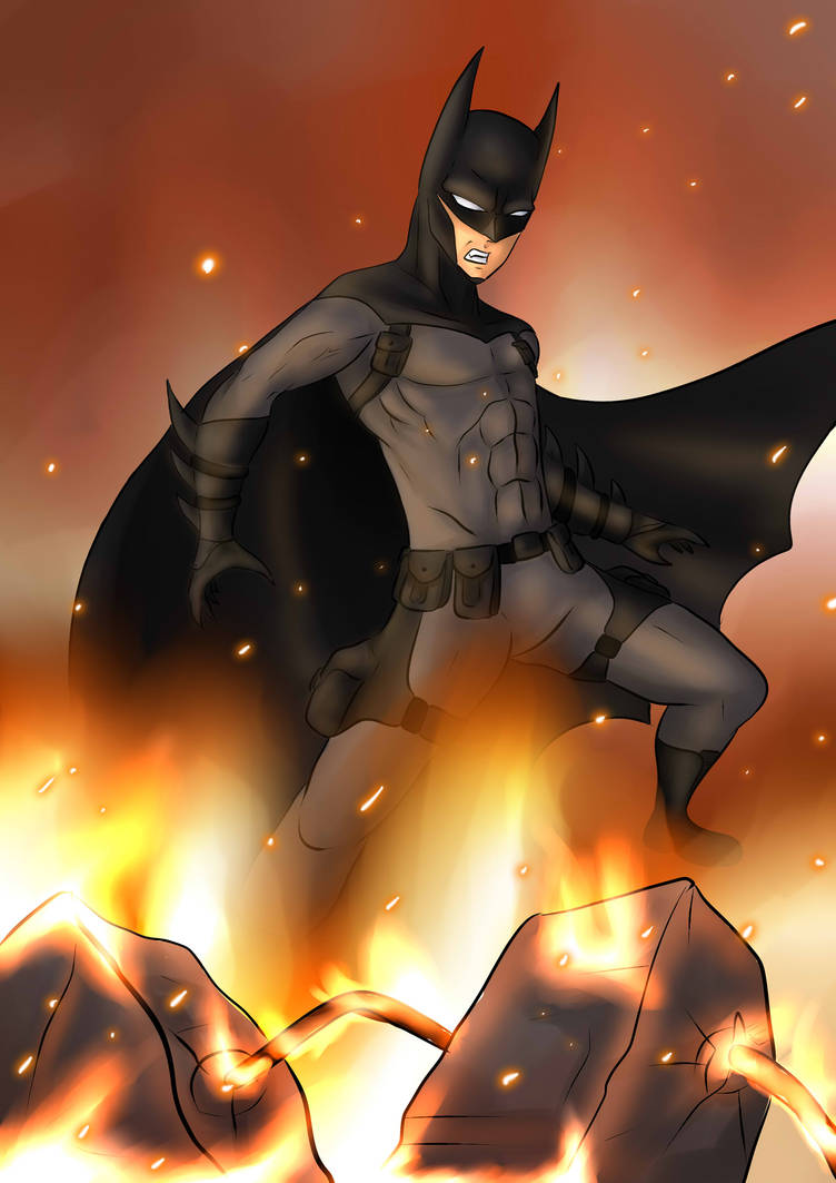 Batman In Fire batman in fire by AmirArowana on DeviantArt